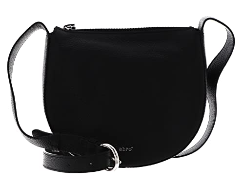 ABRO Damen Umhängetasche LULU Stofftasche, Black/Nickel von Abro