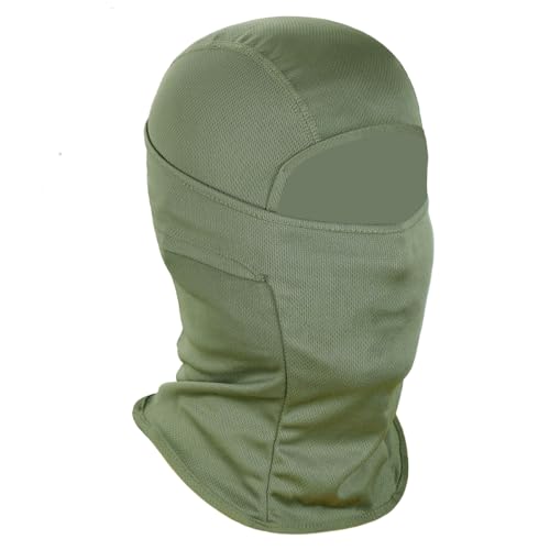 Achiou Skimaske für Herren Damen, Sturmhaube, Gesichtsmaske, Shiesty Maske, UV-Schutz, leicht, für Motorrad, Snowboard, Grün von Achiou