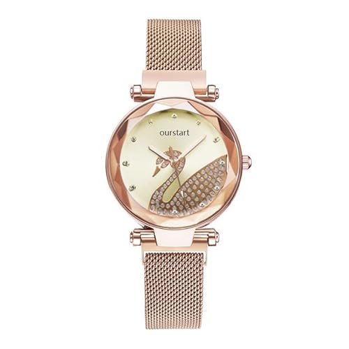 Ackssi Damen Analog Quarz Uhr mit Edelstahl Armband ACK-W-S-009-06 von Ackssi