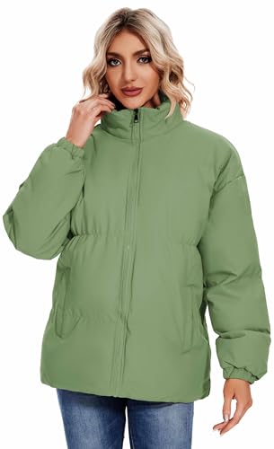 Actcat Damen Jacke Herbst Winter, Warme Steppjacke, Übergangsjacke & Wintermantel, Langarm Daunenmantel, Baumwolljacke für Damen von Actcat