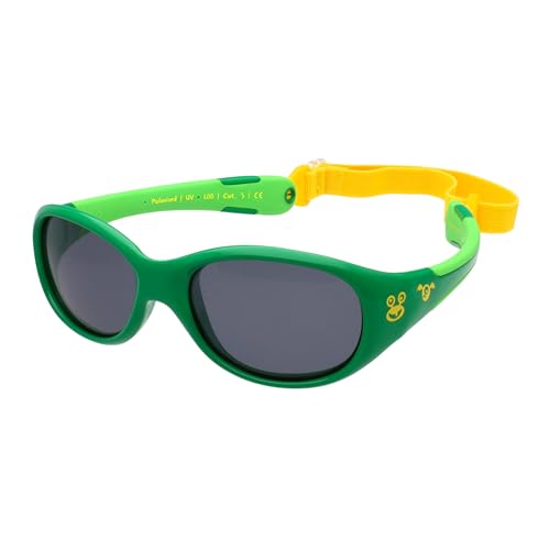 ActiveSol BABY Sonnenbrille 6-24 Monate, 100% UV-Schutz, BPA-frei, polarisiert, verstellbares Band, Prüfengel Bestnoten von ActiveSol