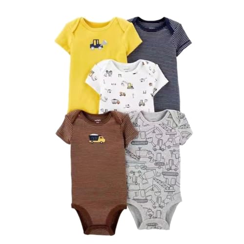 Acuryx Baby Strampler Bodys für Neugeborene Baby Jungen und Mädchen 5er Pack Kurzärmelig 18-24 Monate von Acuryx