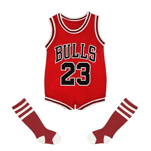 Acuryx Kinder Baby Strampler Shirt mit Socken mit Wunschname + Nummer Jersey da Basket Fußball Overalls Baby Jungen Mädchen Bekleidungssets 80 Acuryx Kinder Baby Strampler Shirt mit Socken mit Wunschname + Nummer Jersey da Basket Fußball Overalls Baby Jungen Mädchen Bekleidungssets 80 von Acuryx