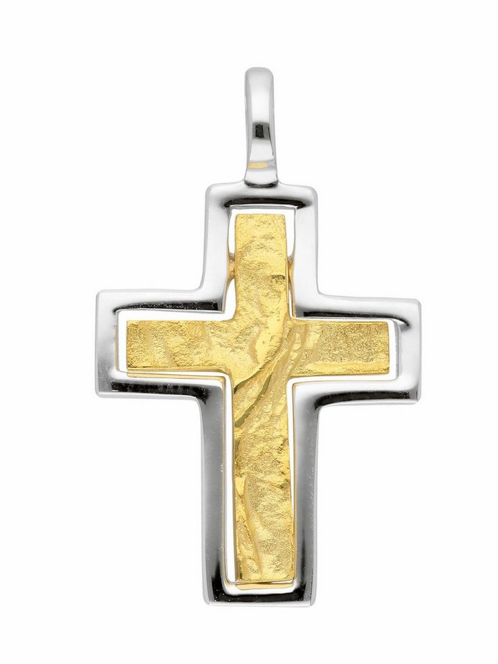 Adelia´s Kettenanhänger 333 Gold Kreuz Anhänger, Goldschmuck für Damen & Herren von Adelia´s