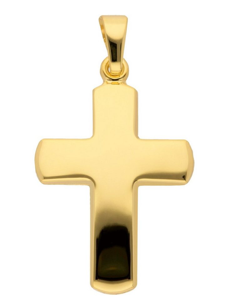 Adelia´s Kettenanhänger 333 Gold Kreuz Anhänger, Goldschmuck für Damen & Herren von Adelia´s