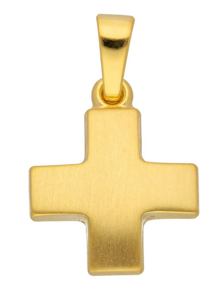 Adelia´s Kettenanhänger 333 Gold Kreuz Anhänger, Goldschmuck für Damen & Herren von Adelia´s