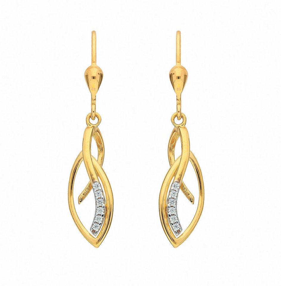 Adelia´s Paar Ohrhänger Damen Goldschmuck, 333 Gold Goldschmuck für Damen von Adelia´s