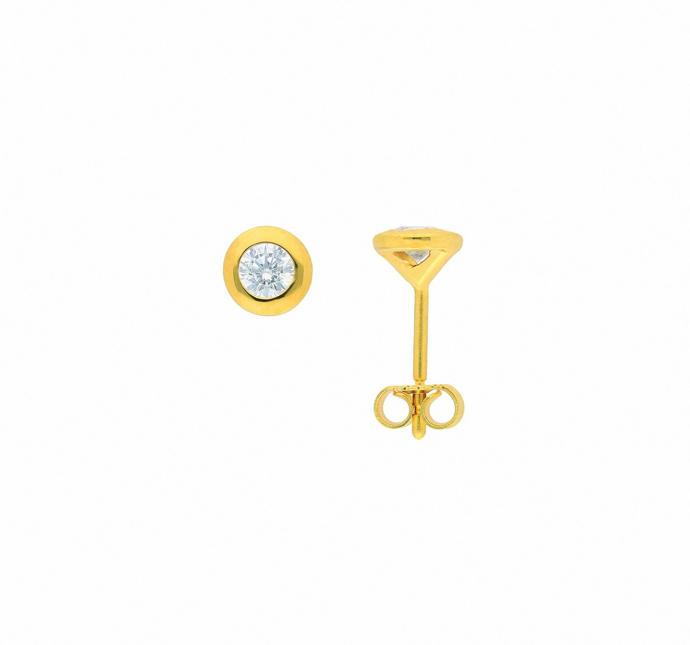 Adelia´s Paar Ohrhänger 1 Paar 333 Gold Ohrringe / Ohrstecker mit Zirkonia, 333 Gold mit Zirkonia Goldschmuck für Damen von Adelia´s