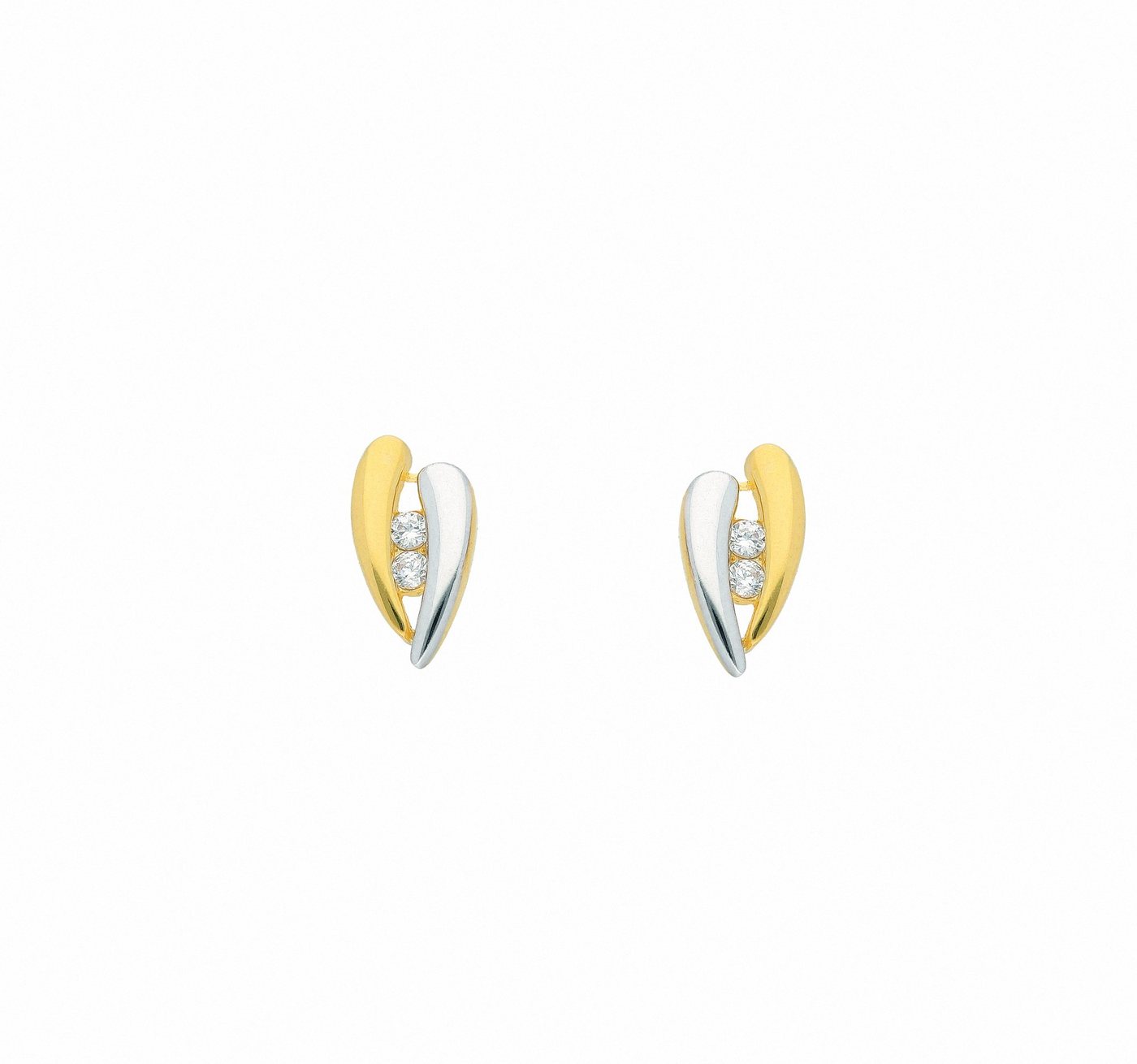 Adelia´s Paar Ohrhänger 1 Paar 333 Gold Ohrringe / Ohrstecker mit Zirkonia, 333 Gold mit Zirkonia Goldschmuck für Damen von Adelia´s