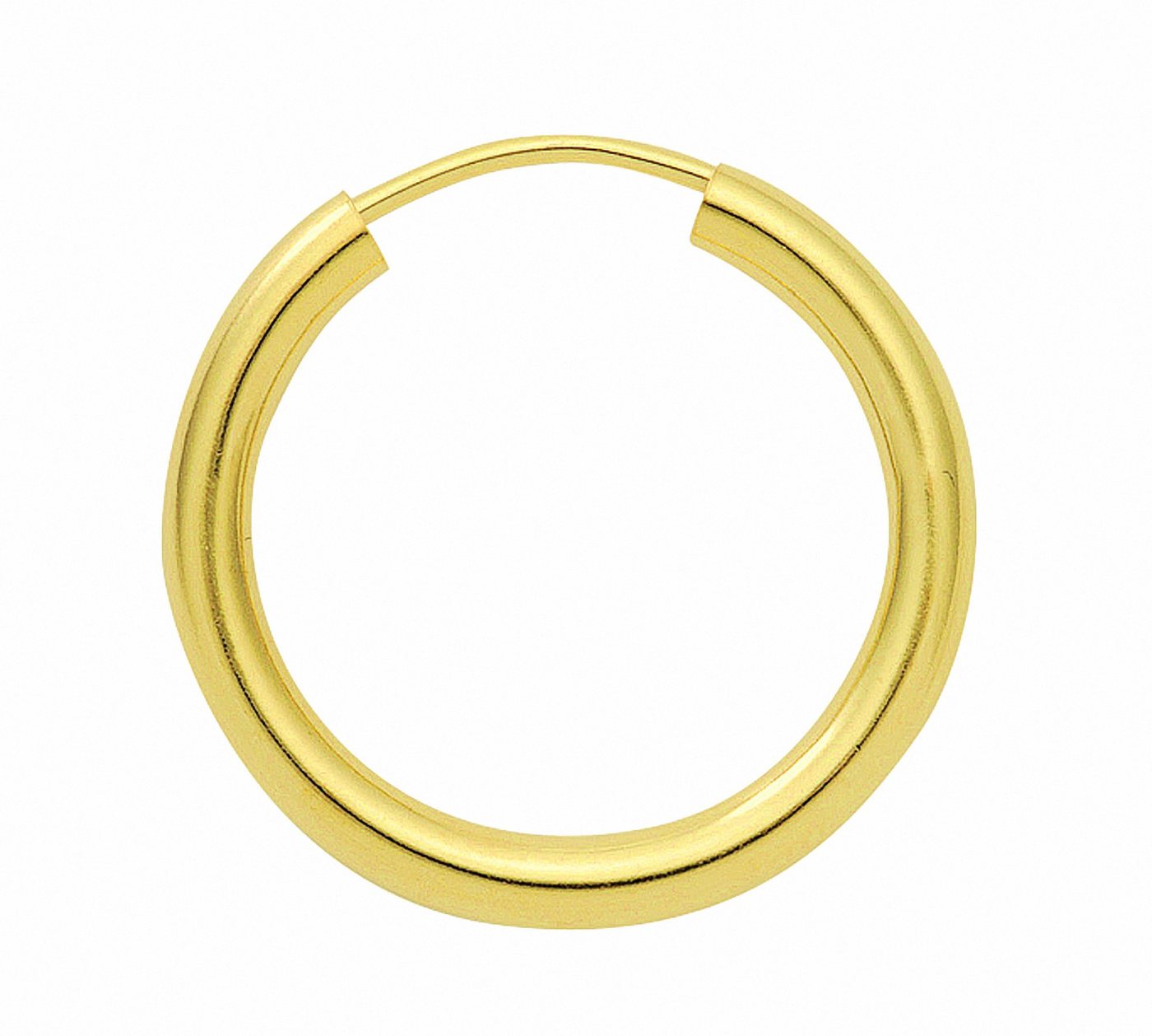 Adelia´s Paar Ohrhänger 1 Paar 585 Gold Ohrringe / Creolen Ø 30 mm, 585 Gold Goldschmuck für Damen von Adelia´s