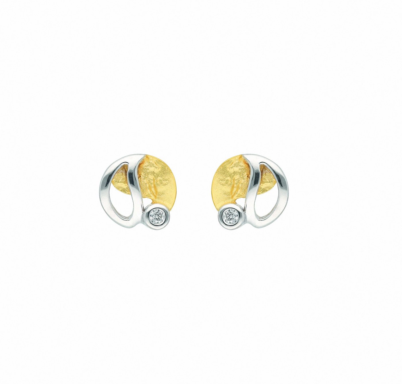 Adelia´s Paar Ohrhänger 1 Paar 585 Gold Ohrringe / Ohrstecker mit Zirkonia, mit Zirkonia Goldschmuck für Damen von Adelia´s