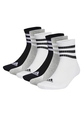 adidas 6 Paar C Sportswear MID 6p Mid Cut Socken Unisex Sportsocken, Farbe:Multi, Socken & Strümpfe:46-48 von adidas