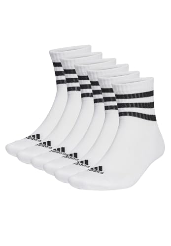 adidas 6 Paar C Sportswear MID 6p Mid Cut Socken Unisex Sportsocken, Farbe:White, Socken & Strümpfe:37-39 von adidas