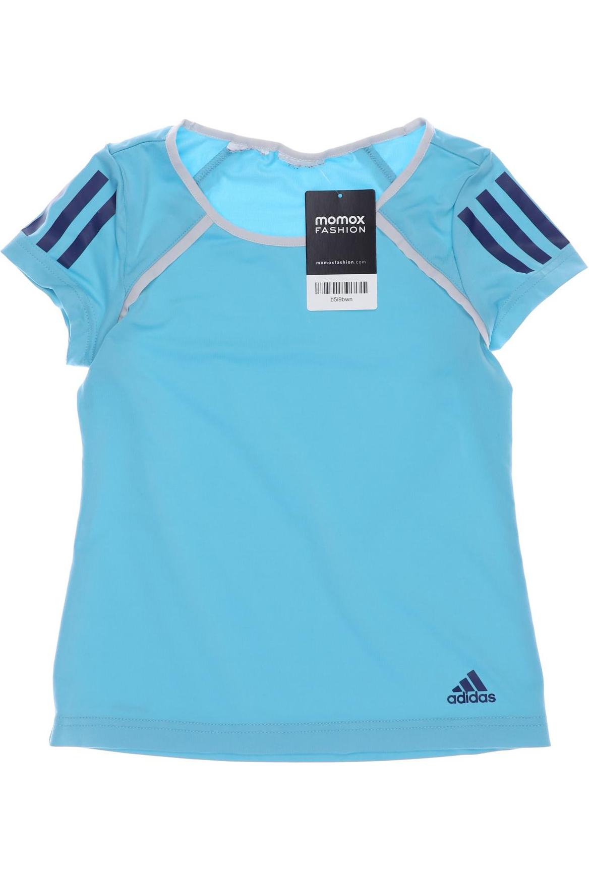 adidas Damen T-Shirt, blau, Gr. 116 von Adidas