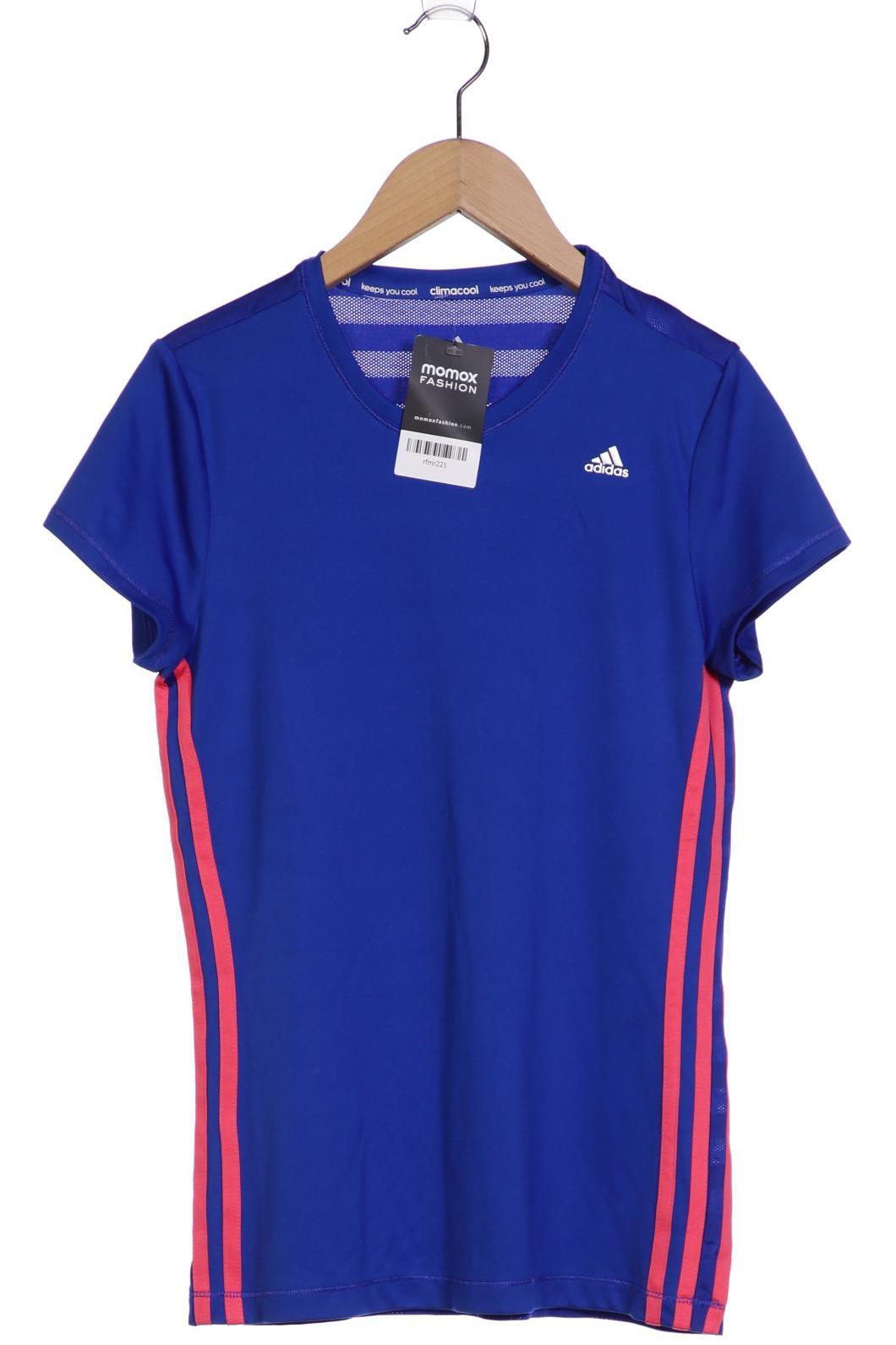 adidas Damen T-Shirt, blau, Gr. 170 von Adidas