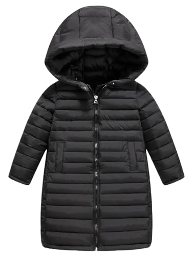 Adigau Mädchen Herbst Winter Jacke Leichte Lang Daunenjacke Fleece Warm Mantel isolierter Gepolsterter Lange Parka Jacke Schwarz 9-10 Jahre Adigau Mädchen Herbst Winter Jacke Leichte Lang Daunenjacke Fleece Warm Mantel isolierter Gepolsterter Lange Parka Jacke Schwarz 9-10 Jahre von Adigau
