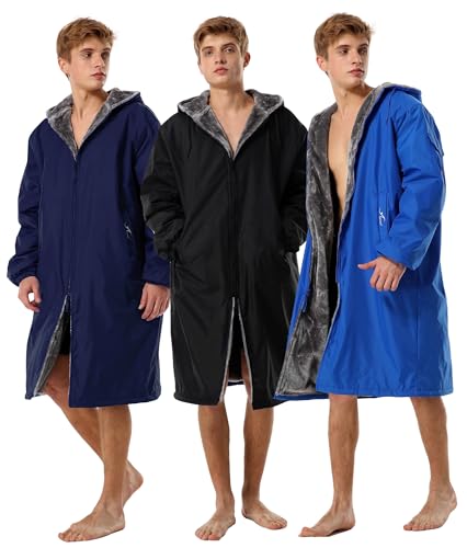 adoretex Faux Fell Swim Parka, Damen, schwarz, Adult - X-Small von Adoretex