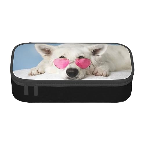 AeRko Niedliches Hunde-Federmäppchen Mode Große Kapazität Stiftebox Multifunktionale Stifttasche Tragbare Make-up-Tasche Geldbörse (Farbe: A) von AeRko