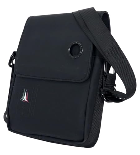 AERONAUTICA MILITARE Umhängetasche Herren Pfeile dreifarbig schwarz, Schwarz , Taglia Unica AERONAUTICA MILITARE Umhängetasche Herren Pfeile dreifarbig schwarz, Schwarz , Taglia Unica von Aeronautica Militare
