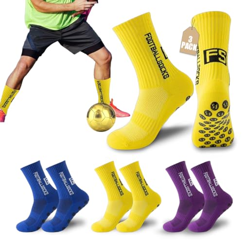 Aethryon 3 Paar Fußballsocken für Herren Damen 37-46, Sportsocken Fußball, Anti Rutsch Fußball Socken, Anti Rutsch Fußball Socken, Fußball Absorbiert Schweiß für Fussball Basketball Laufen Aethryon 3 Paar Fußballsocken für Herren Damen 37-46, Sportsocken Fußball, Anti Rutsch Fußball Socken, Anti Rutsch Fußball Socken, Fußball Absorbiert Schweiß für Fussball Basketball Laufen von Aethryon