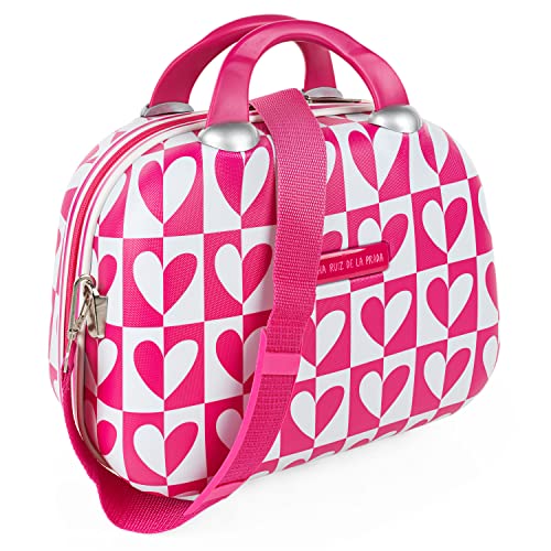 AGATHA RUIZ DE LA PRADA - Kosmetikkoffer Hartschale Groß, Beautycase Damen, Trolley & Handgepäck Koffer: Beauty Case Hartschale, Kosmetik Koffer, Kosmetiktasche Groß - Ideal für Reisen! 13423, Fuchsia von Agatha Ruiz de la Prada