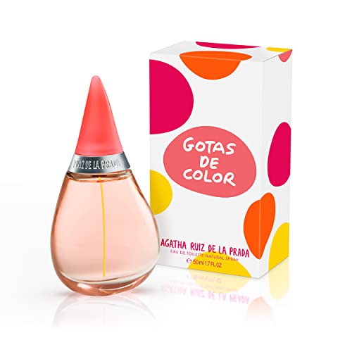 Agatha Ruiz de la Prada Perfumes – Gotas de Color, Eau de Toilette für Damen – Langanhaltend – Verspielter, moderner und junger Duft – Fruchtige und blumige Noten – Ideal für tagsüber – 50 ml von Agatha Ruiz de la Prada