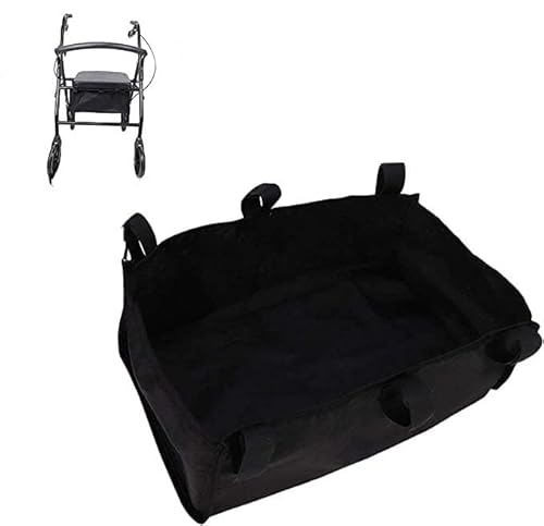 Rollator-Tasche unter dem Sitz, großer Stoff, faltbar, Rollator-Aufbewahrungskorb für Rollatoren, Organizer-Aufsatz für Bücher, Einkäufe und den Transport wichtiger Dinge, 39 x 23 x 15 cm von Agatige