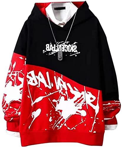 Agiyenna Herren Techwear Japanischer Harajuku Kapuzenpullover Hip Hop Streetwear Urban Hoodie von Agiyenna