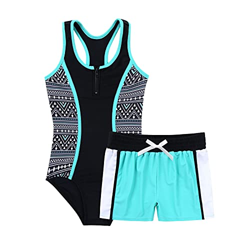 Agoky Mädchen Badeanzug 2 Stücke Tankini Set Badeanzug + Badeshorts Schwimmen Baden Outfits Schwimmanzug gr. 98-176 Minzgrün 158-164 Agoky Mädchen Badeanzug 2 Stücke Tankini Set Badeanzug + Badeshorts Schwimmen Baden Outfits Schwimmanzug gr. 98-176 Minzgrün 158-164 von Agoky