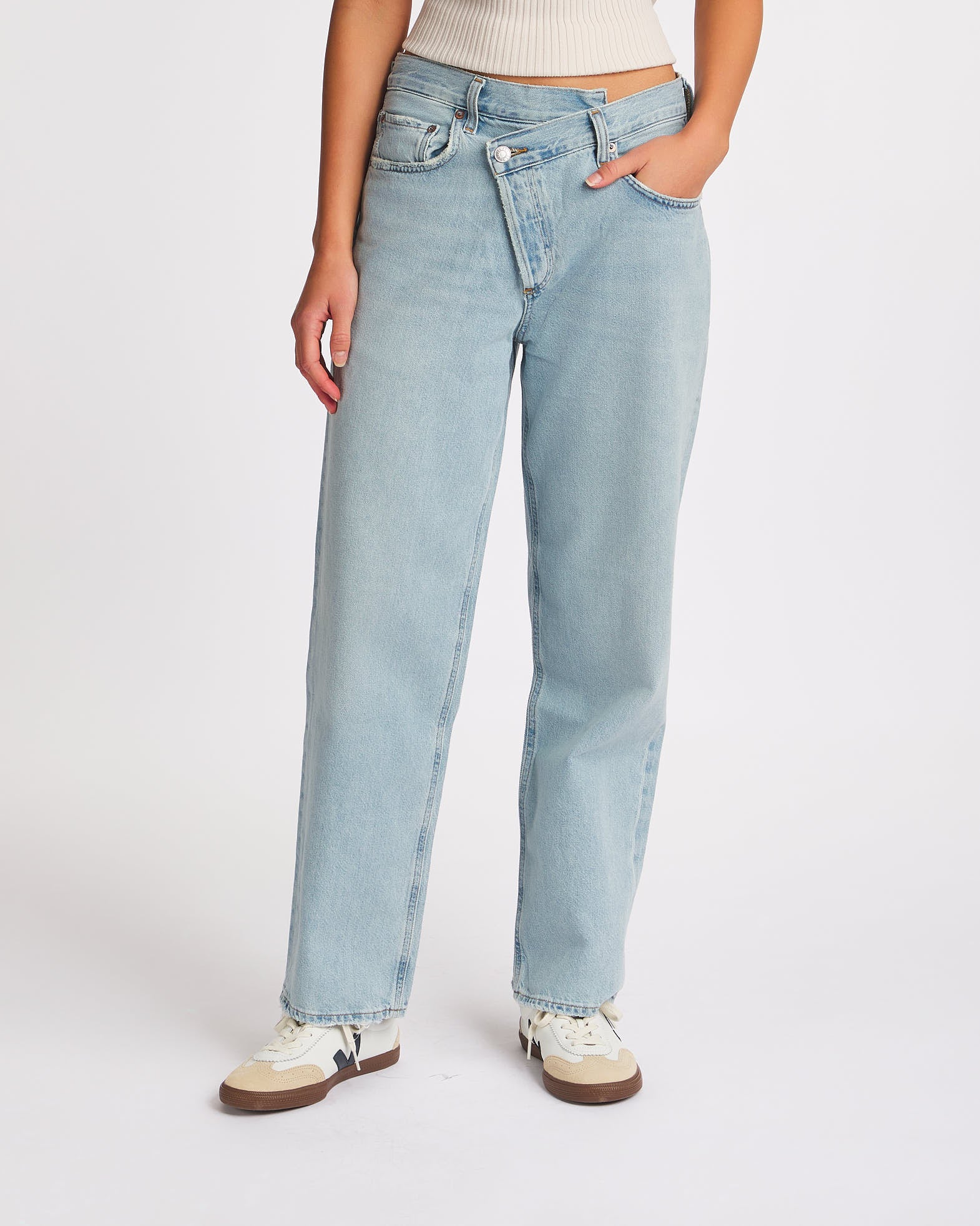 Agolde Jeans Criss Cross Wired Light blue von Agolde