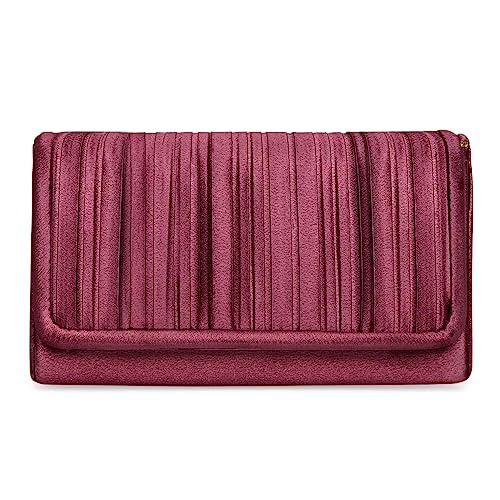 Aheli Clutch für Damen, handgefertigt, Abendtasche, stilvolle Brautmode, Clutch für Mädchen, Kastanienbraun, Kastanienbraun, Einheitsgröße von Aheli