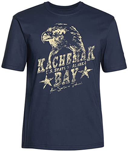 AHORN SPORTSWEAR Übergrößen T-Shirt Eagle beige Dark Blue 6XL von AHORN SPORTSWEAR