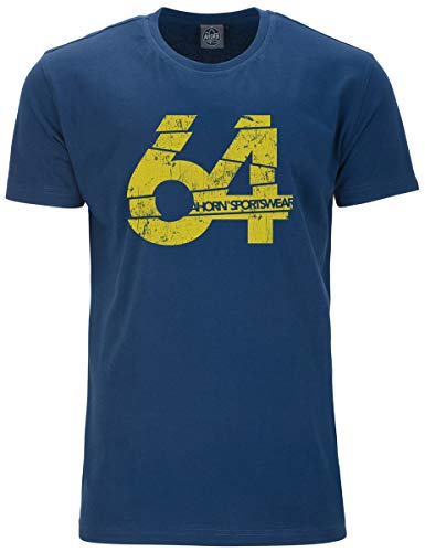 Ahorn Sportswear Übergrößen T-Shirt Number 64 gelb Alpine Blue 6XL von Ahorn Sportswear