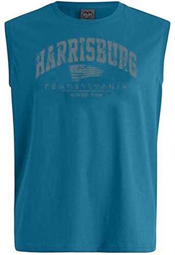 AHORN SPORTSWEAR Übergrößen Tanktop Harrisburg Grau Water Blue 8XL von AHORN SPORTSWEAR