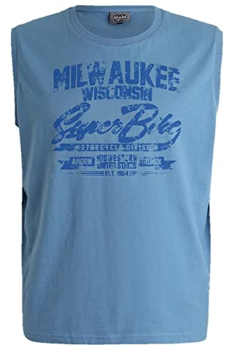 AHORN SPORTSWEAR Übergrößen Tanktop Milwaukee blau Parisian Blue 8XL von AHORN SPORTSWEAR