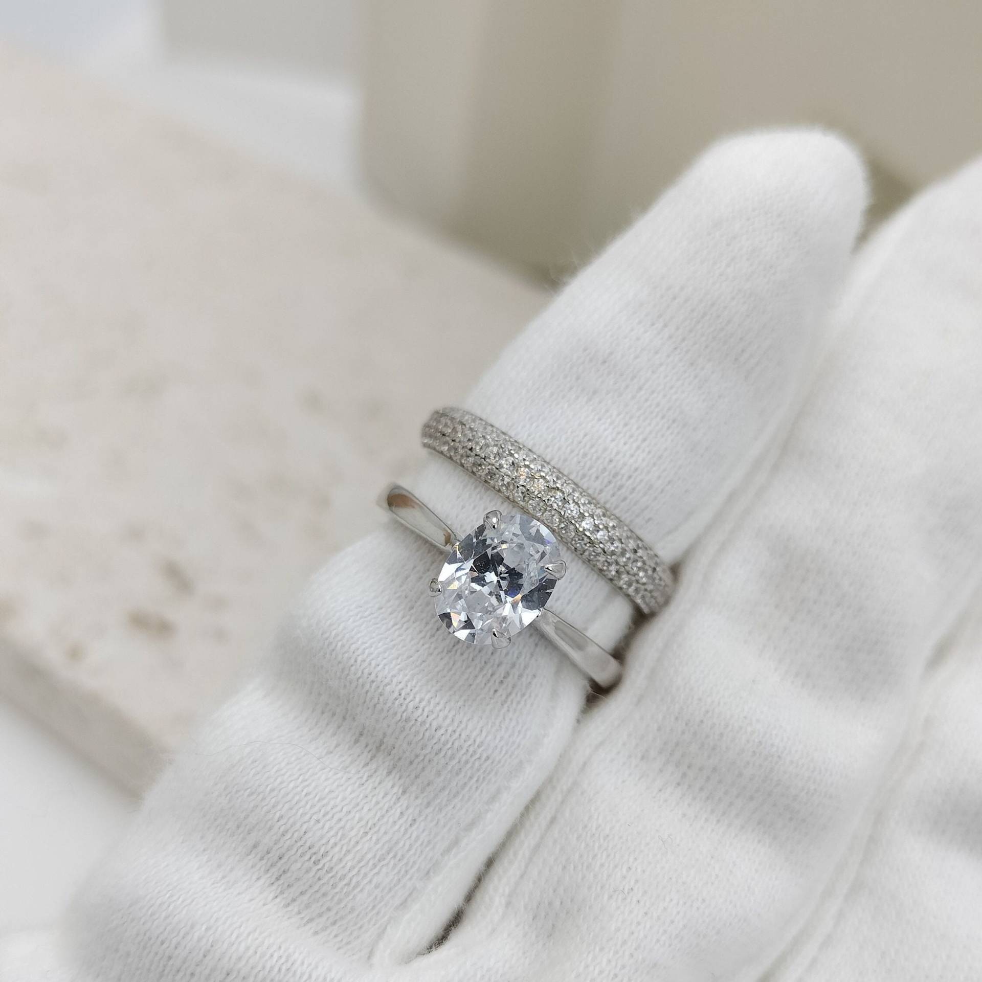 0, 75 Karat Diamant Im Ovalschliff, Ehering, Brautring, Verlobungsringe, Brautjungfer Vorschlag, Versprechensring, Jubiläum Schmuck Geschenk Für Sie von AiaJewelryUS