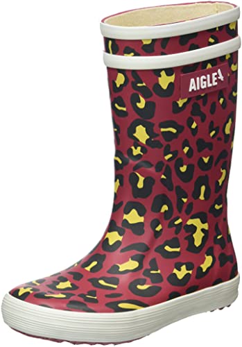 Aigle Jungen Unisex Kinder Lolly Pop Play2 Gummistiefel, Leopard, 24 EU von Aigle