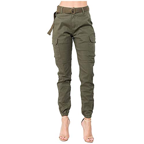 Damen Cropped Hose Klassische Chino Hose Freizeithose Große Größen Elegant Stoffhose für Frauen Damen Casual Loose Bequem Kuschelhose Damen Flauschig von Ainiyo