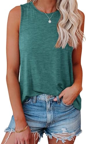 AirMood Damen Casual Cami Tank Tops Loose Fit Sommer Ärmellos Camisole Weste T-Shirts, grün, Large AirMood Damen Casual Cami Tank Tops Loose Fit Sommer Ärmellos Camisole Weste T-Shirts, grün, Large von AirMood
