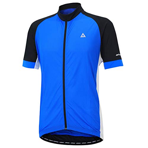 Airtracks Fahrradtrikot Kurzarm Pro Team Line Radtrikot Jersey Bike Radler Shirt Atmungsaktiv Schnelltrocknend Reflektierend Größen XS S M XL XXL XXXL XXXXL - blau-schwarz - XXL von Airtracks