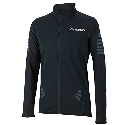 Airtracks Herren Winter Fahrradtrikot Langarm Pro Thermo Funktions Radtrikot Windstopper Warm Fleece -schwarz-blau - M von Airtracks