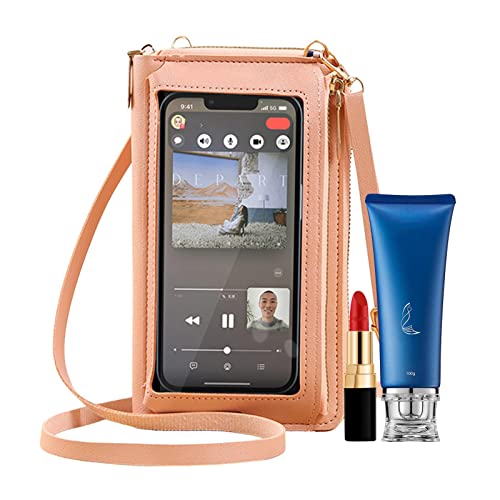 Handy-Umhängetasche - Anti-Diebstahl-Umhängetasche aus PU-Leder,Touchscreen-Umhängetaschen mit Fächern für Damen, Herren, Jungen Handy-Umhängetasche - Anti-Diebstahl-Umhängetasche aus PU-Leder,Touchscreen-Umhängetaschen mit Fächern für Damen, Herren, Jungen von Aizuoni