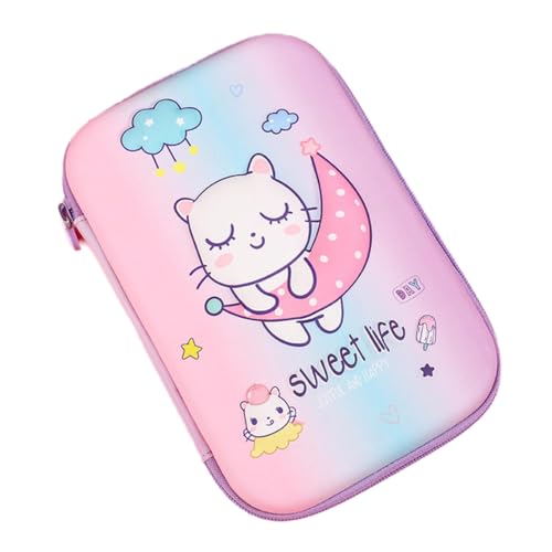 AkmAsk Sternenhimmel Federmäppchen Kawaii Federmäppchen Schulbedarf niedliches Schreibwaren Katzenstiftetui mit großer Kapazität - Boutique Kalem Kutus von AkmAsk