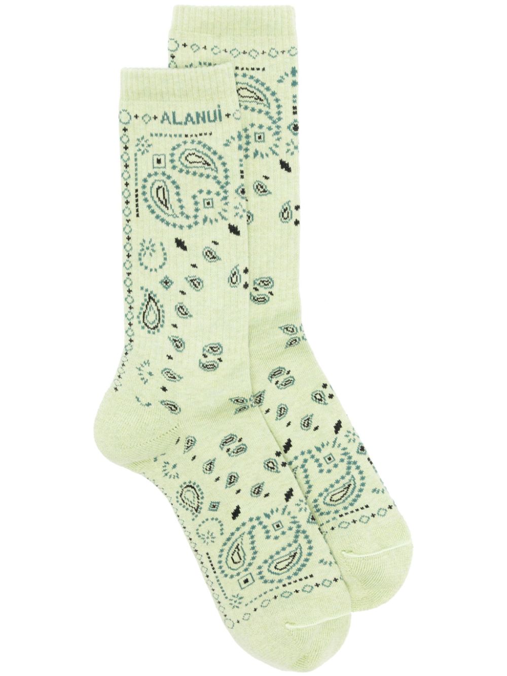 Alanui Bandana Socken mit Logo-Stickerei - Grün von Alanui