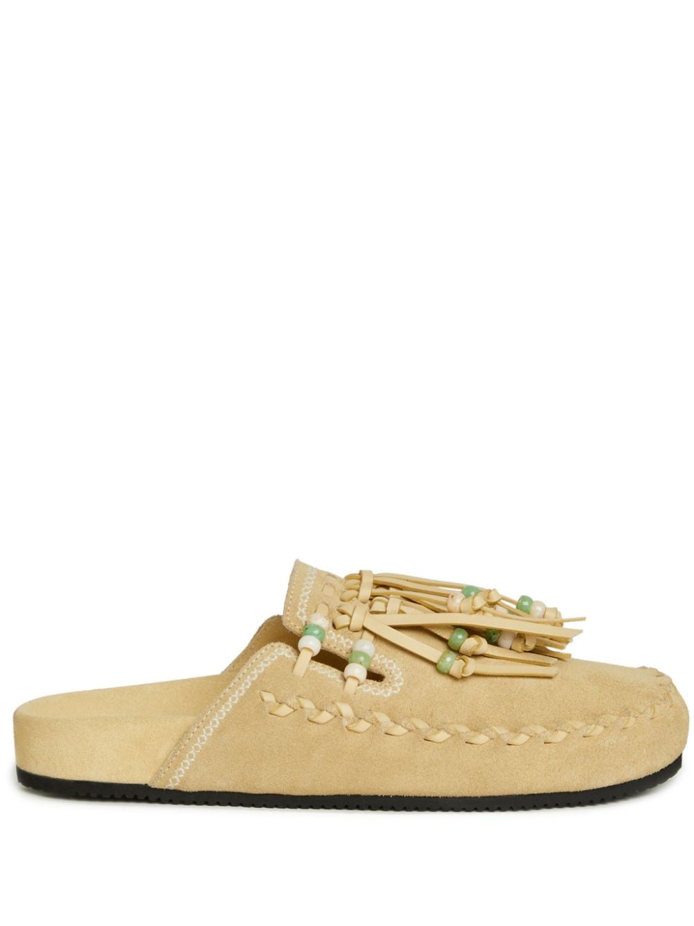 Alanui Salvation Slipper mit Fransen - Nude von Alanui