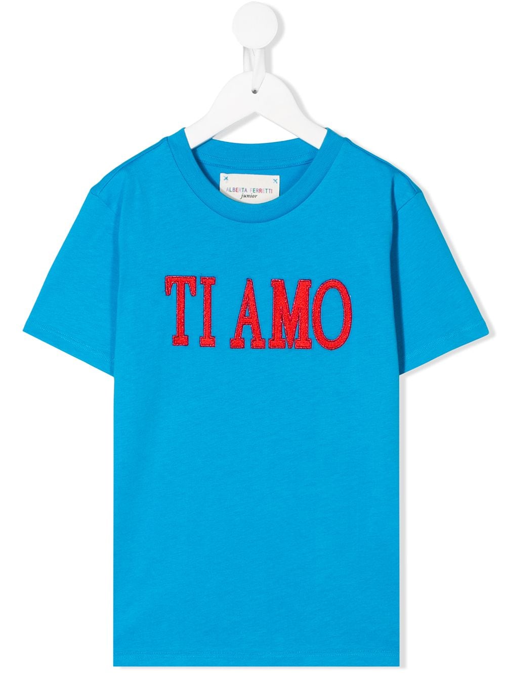 Alberta Ferretti Kids 'Ti Amo' T-Shirt - Blau von Alberta Ferretti Kids
