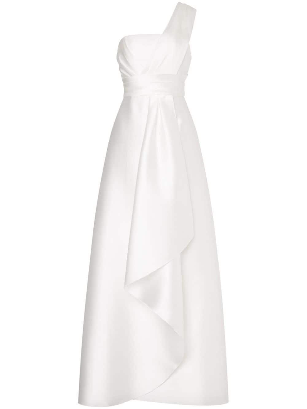 Alberta Ferretti Drapiertes One-Shoulder-Kleid - Weiß von Alberta Ferretti