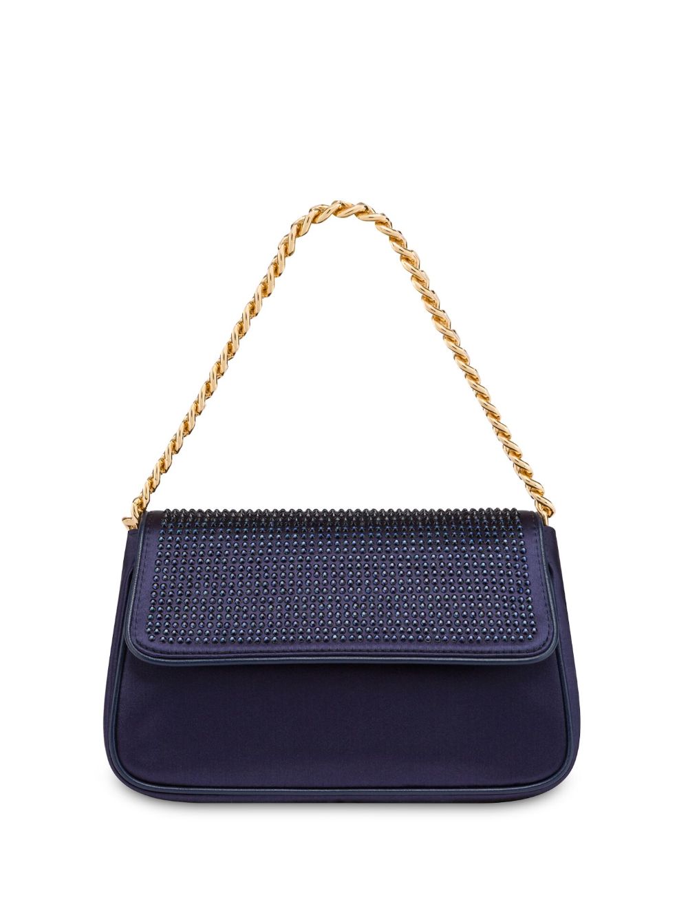 Alberta Ferretti Schultertasche mit Strassverzierung - Blau von Alberta Ferretti