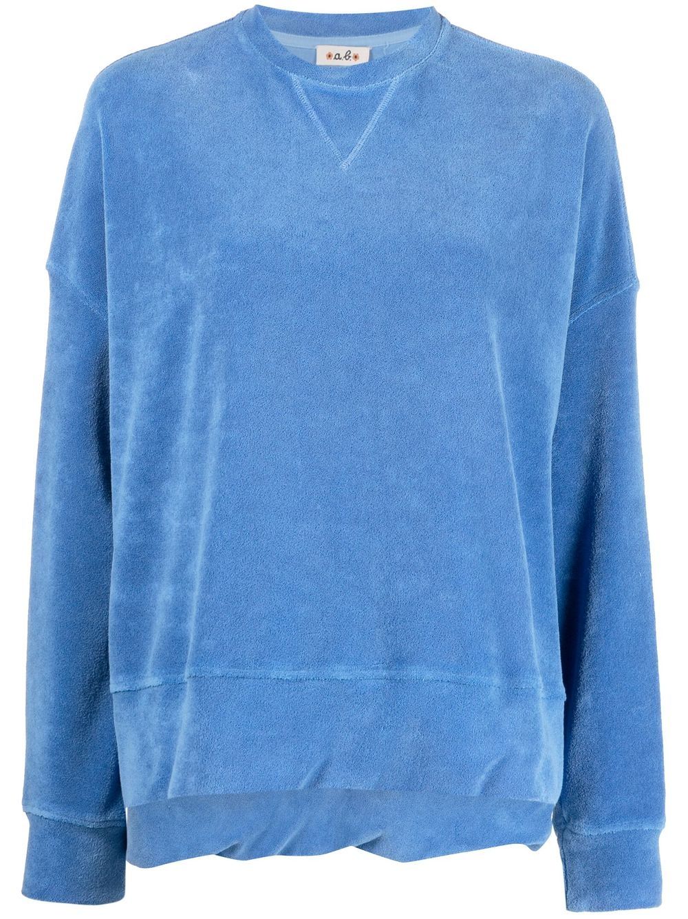 Alberto Biani Sweatshirt aus Frottee - Blau von Alberto Biani