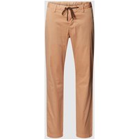 ALBERTO Regular Fit Stoffhose mit Tunnelzug Modell 'JUMP' in Apricot, Größe 36/30 von Alberto